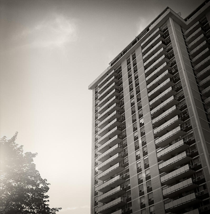 Rolleiflex 3.5E, Agfa Scala film (for B&amp;W slides), developed as a negative in Rodinal